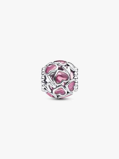 Pink Openwork Hearts Mom Charm - Image 4