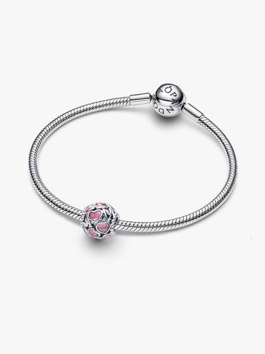 Pink Openwork Hearts Mom Charm - Image 5