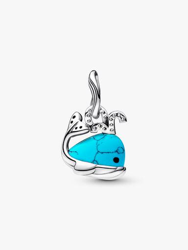 Turquoise-colored Whale Dangle Charm - Image 4
