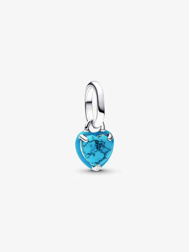 Turquoise Elephant and Heart Charm Bracelet - Image 3