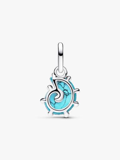 Blue Murano Glass Sea Snail Dangle Charm - Image 4
