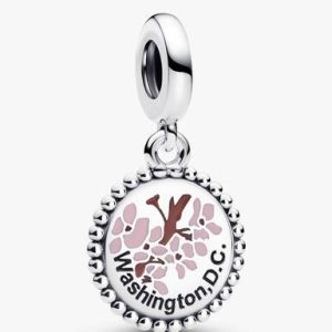 Washington D.C. Cherry Blossom Dangle Charm