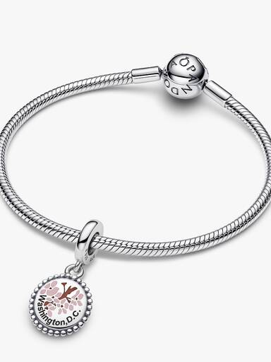 Washington D.C. Cherry Blossom Dangle Charm - Image 2
