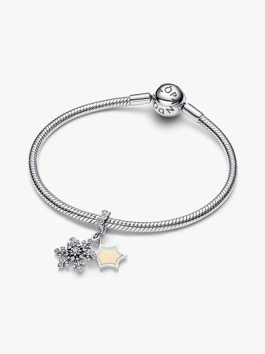 Opalescent Snowflake Double Dangle Charm - Image 3