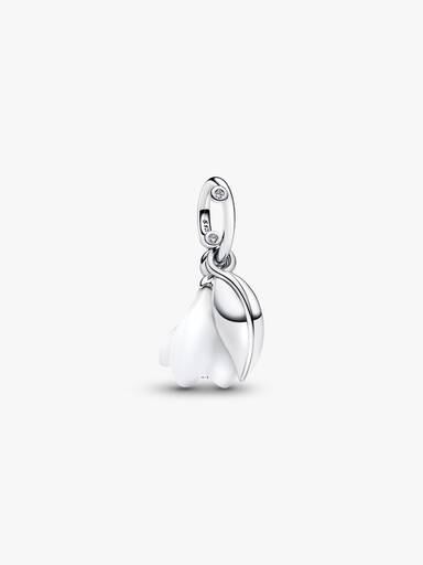 Snowdrop Flower Dangle Charm - Image 2