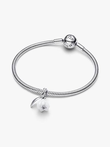 Snowdrop Flower Dangle Charm - Image 4