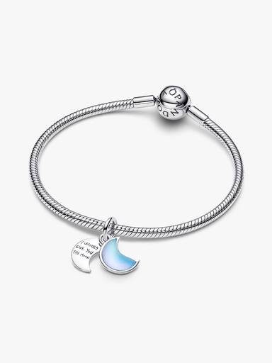 Crescent Moon Double Dangle Charm - Image 3
