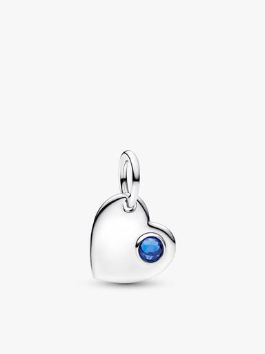 September Birthstone Heart Pendant Necklace - Image 3