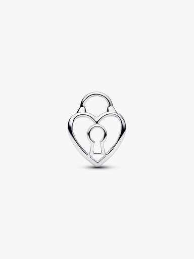 Openwork Heart Padlock Charm - Image 4