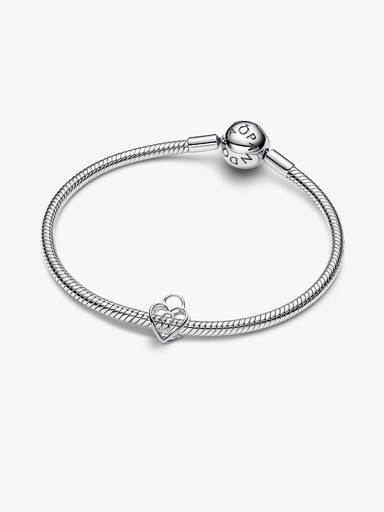 Openwork Heart Padlock Charm - Image 3