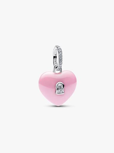 Heart Key & Padlock Necklace Set - Image 2