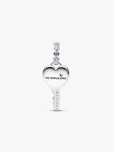 Opalescent Heart Key Dangle Charm - Image 4
