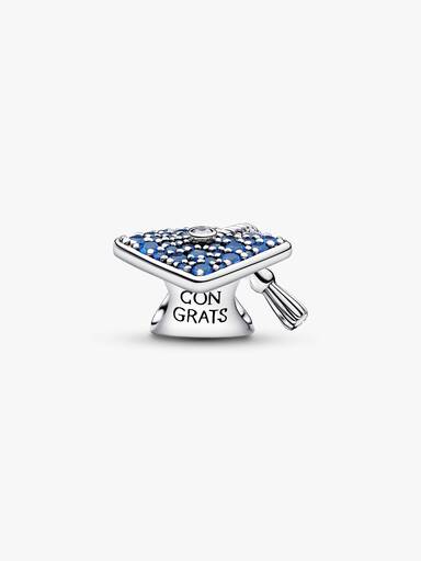 Sparkling Blue 2026 Graduation Cap Charm - Image 6