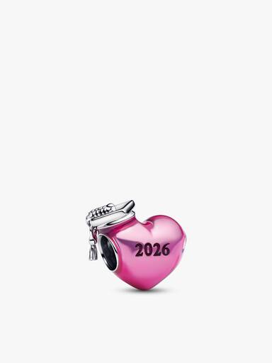 2026 Pink Graduation Charm Bracelet Set - Image 2