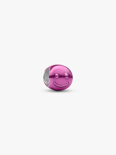 Pink Happy Face Mini Charm - Image 2