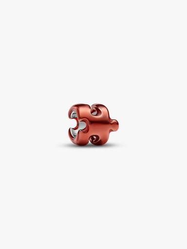 Orange Puzzle Piece Mini Charm - Image 2