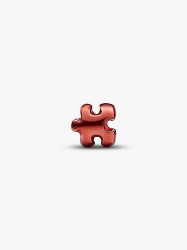 Orange Puzzle Piece Mini Charm - Image 3