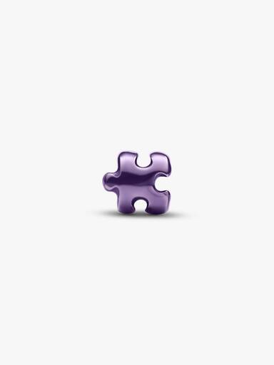 Purple Puzzle Piece Mini Charm - Image 3