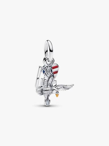I Love USA Double Dangle Charm