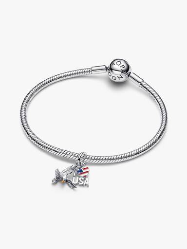 I Love USA Double Dangle Charm - Image 3