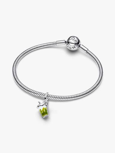 Iced Matcha Latte Murano Glass Dangle Charm - Image 3