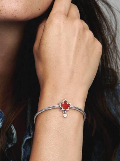 Canada Red Maple Leaf Charm