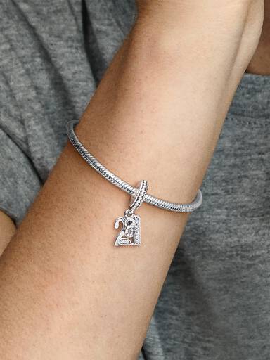 21st Celebration Dangle Charm