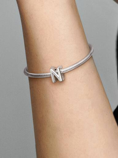 Letter N Alphabet Charm
