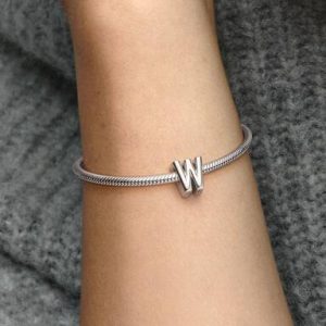 Letter W Alphabet Charm