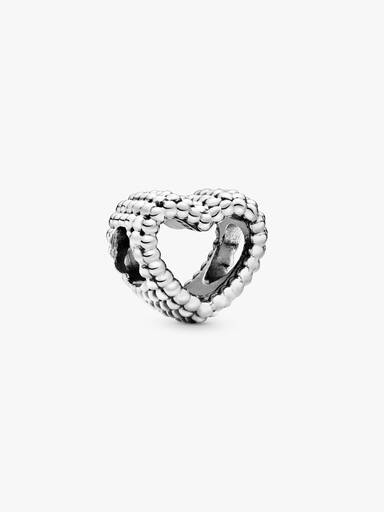 Beaded Open Heart Charm - Image 2