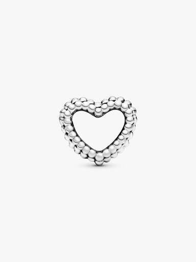 Beaded Open Heart Charm - Image 3