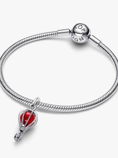 Hot Air Balloon Murano Glass Dangle Charm - Image 6