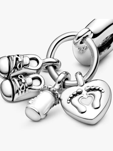 Baby Bottle and Shoes Dangle Charm - Image 6