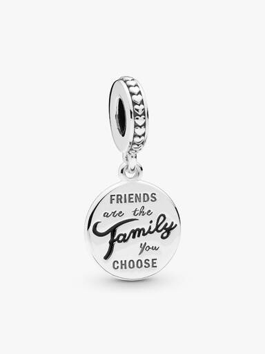 Friends Are Family Dangle Charm - Image 2