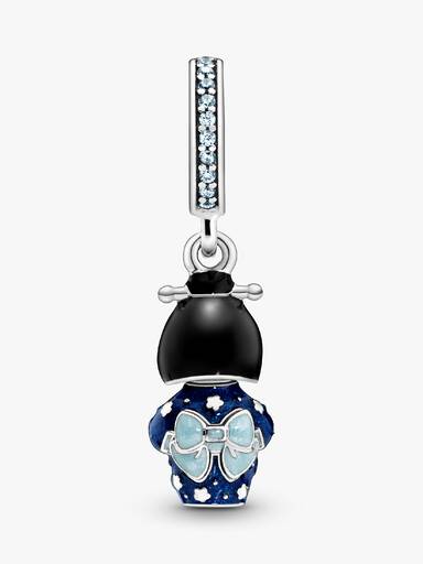 Japanese Doll in Blue Kimono Dangle Charm - Image 5