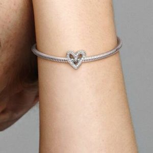Sparkling Freehand Heart Charm