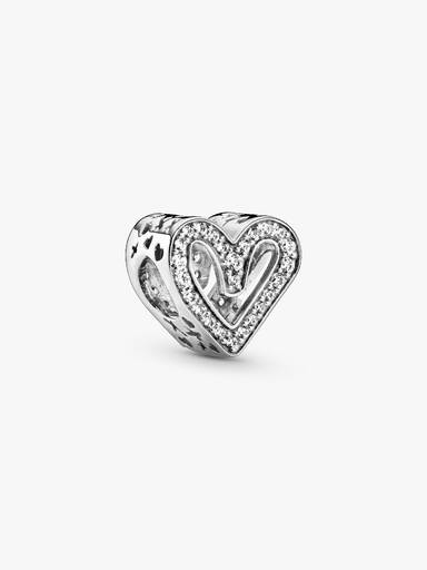 Sparkling Freehand Heart Charm - Image 2