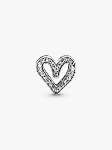 Sparkling Freehand Heart Charm - Image 5