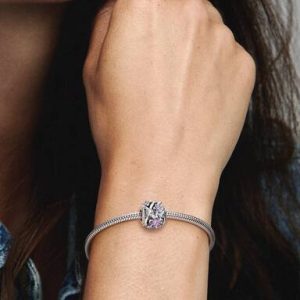 Openwork Purple Daisy Charm