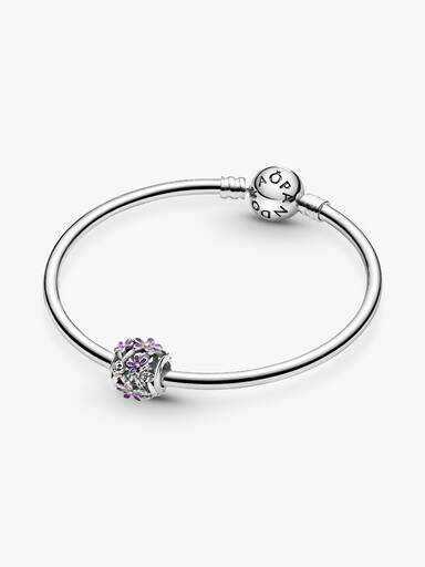 Openwork Purple Daisy Charm - Image 4