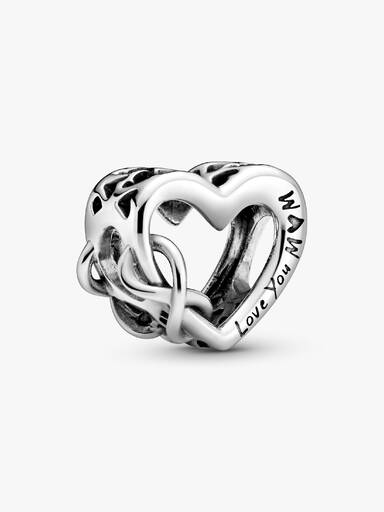 Love You Mom Infinity Heart Charm - Image 2
