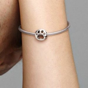 Openwork Paw Print Charm