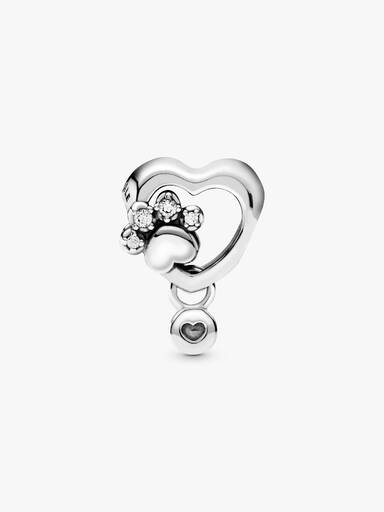 Sparkling Paw Print & Heart Charm - Image 4