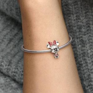 Disney Minnie Mouse Dotted Dress & Bow Charm