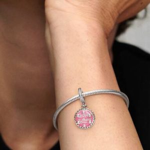 Pink Birthday Cake Dangle Charm