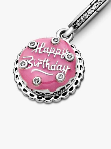 Pink Birthday Cake Dangle Charm - Image 5