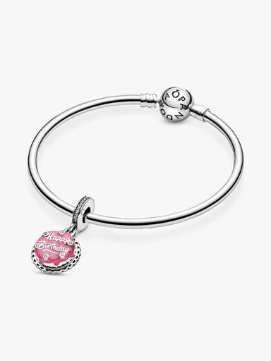 Pink Birthday Cake Dangle Charm - Image 4