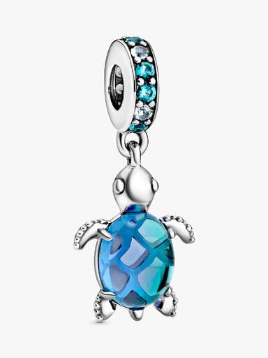 Murano Glass Sea Turtle Dangle Charm - Image 2