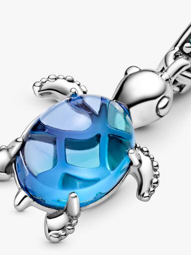 Murano Glass Sea Turtle Dangle Charm - Image 7