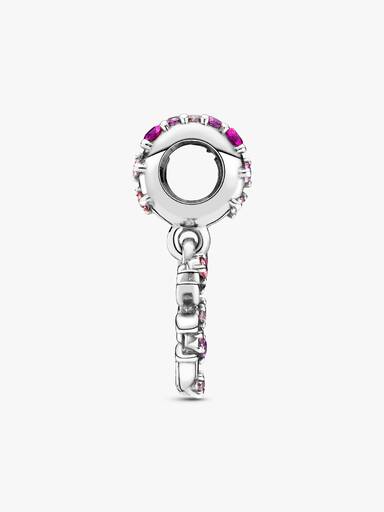 Pink Heart Family Tree Dangle Charm - Image 4